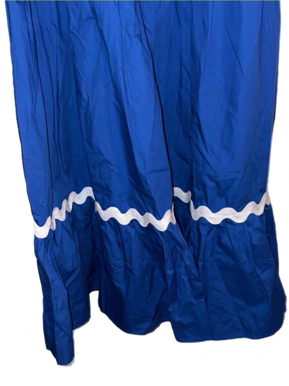 Sugarlips Edith Tiered Midi Dress MEDIUM Blue/White NEW WITH TAGS - Picture 7 of 10